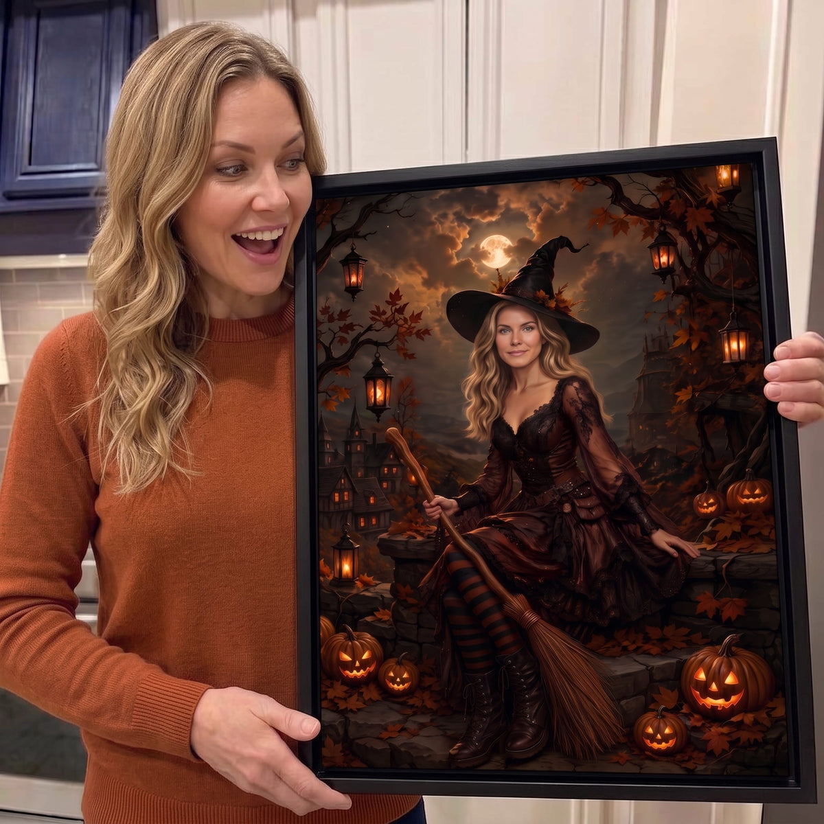 The October Witch Custom Wall Art