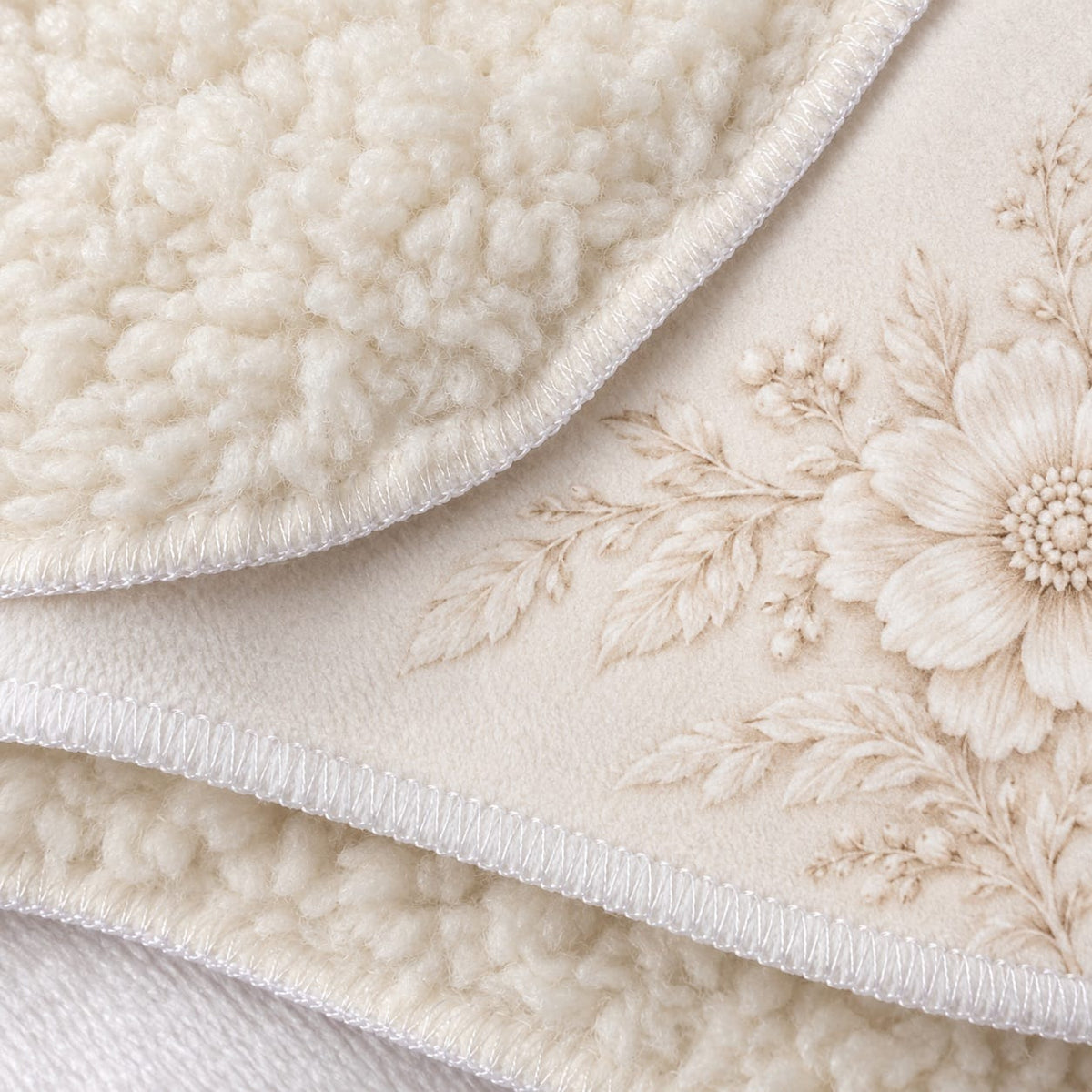 Little Girl Who Stole My Heart Custom Birth Flower Sherpa Blanket