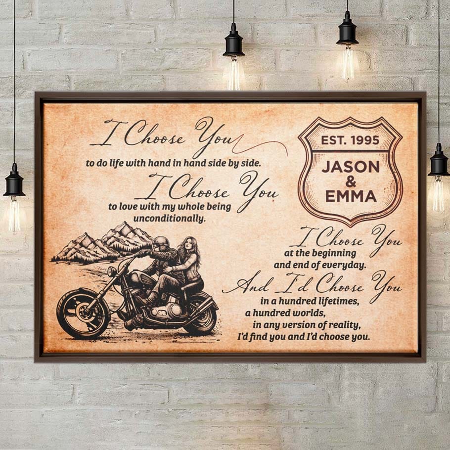 I'd Choose You - Custom Couple Canvas