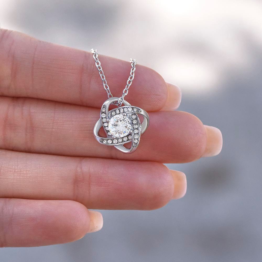 To My Bonus Daughter Love Knot Necklace