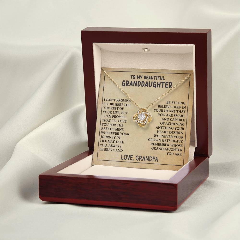 Promise To My Granddaughter Necklace