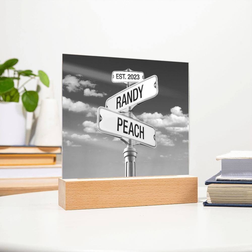 Corner of You and Me - Personalized Anniversary Plaque