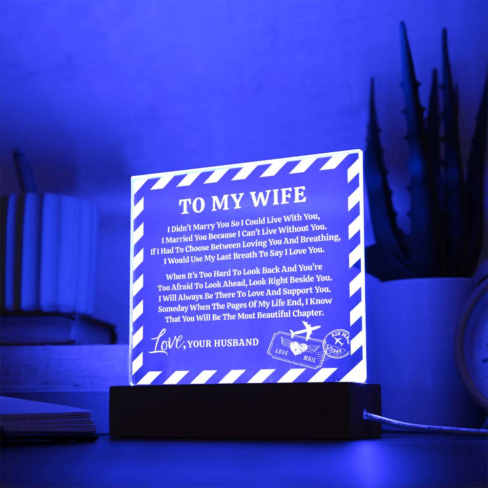 Love Letter Keepsake To My Wife From Husband