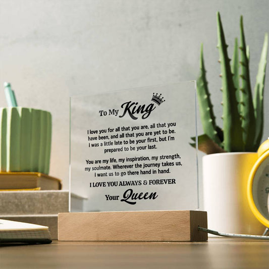 All That You Are | To My King Keepsake Light