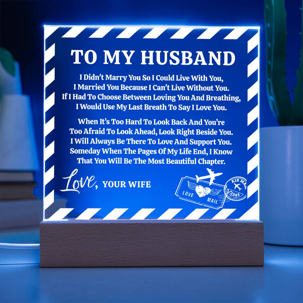 Love Letter Keepsake To My Husband From Wife