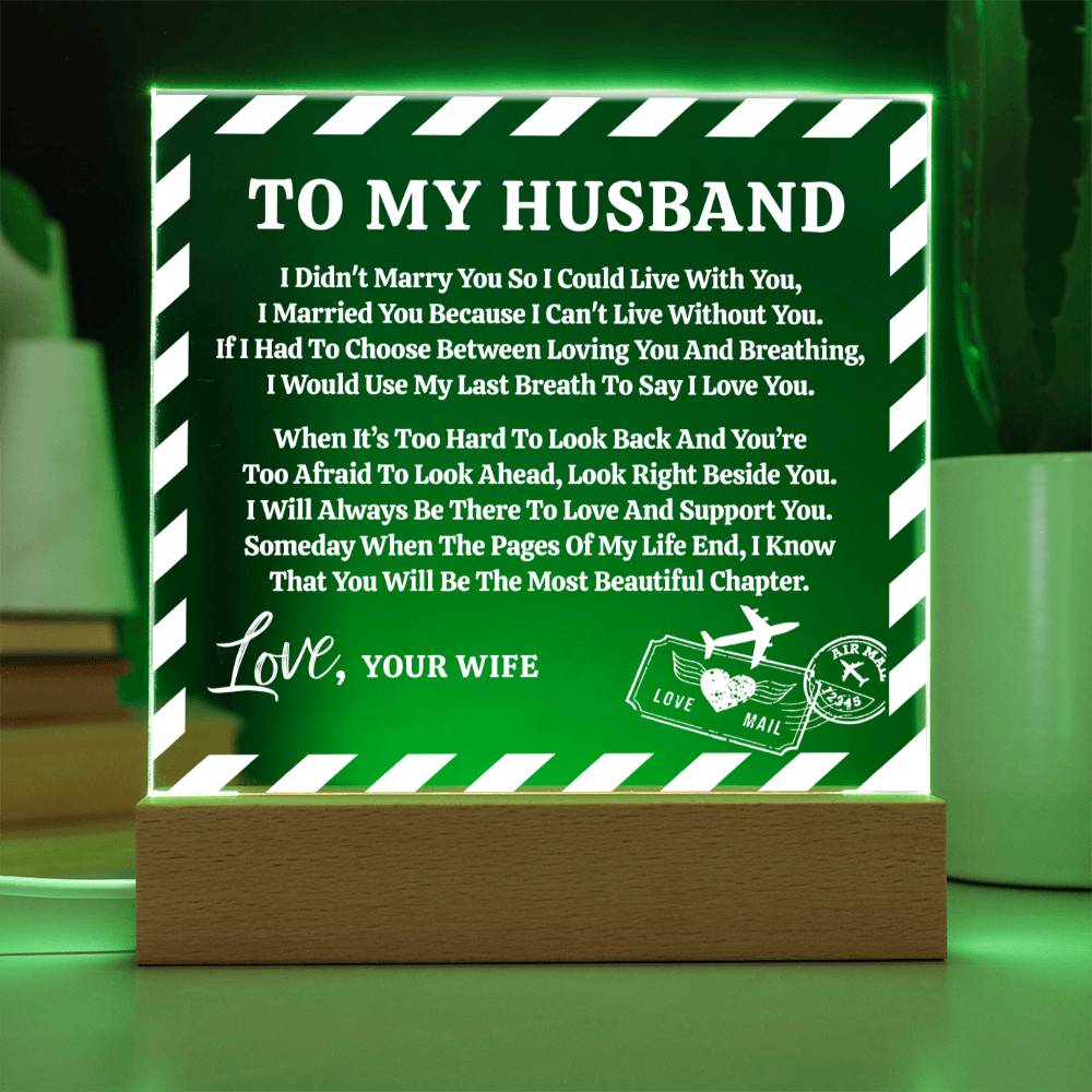 Love Letter Keepsake To My Husband From Wife