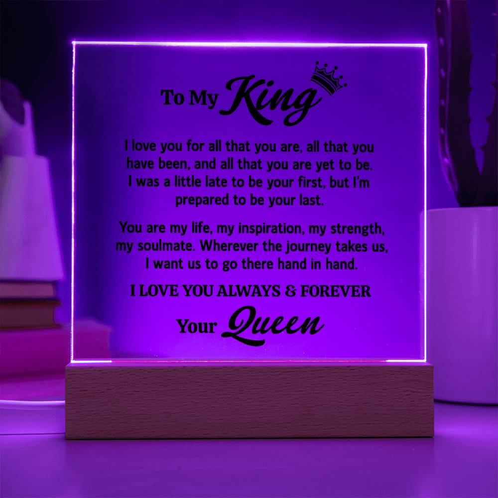 All That You Are | To My King Keepsake Light