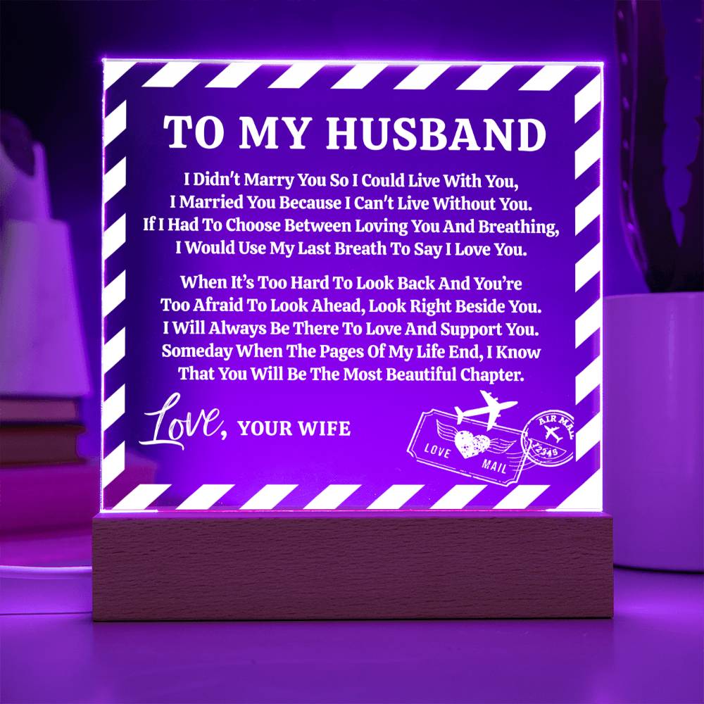 Love Letter Keepsake To My Husband From Wife