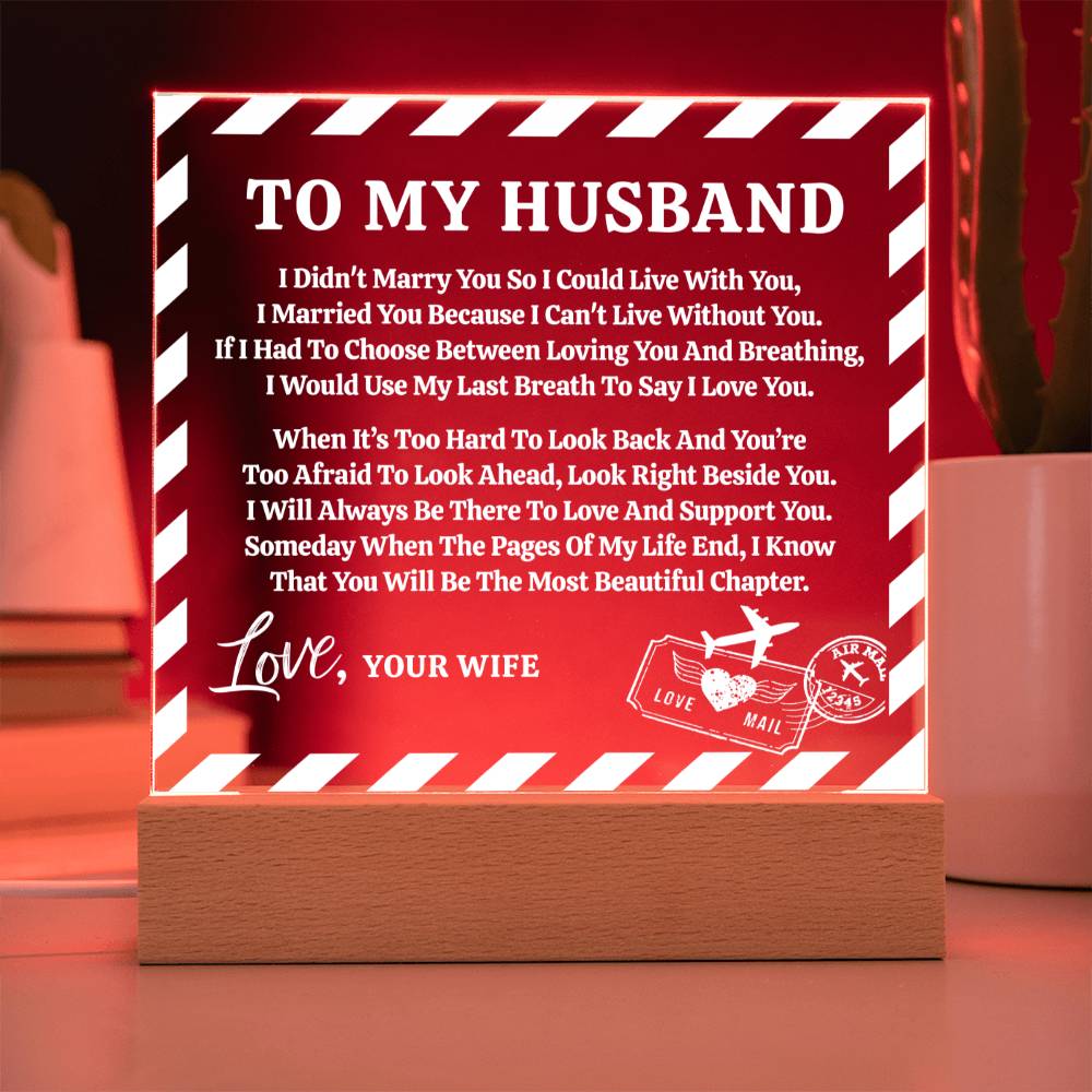 Love Letter Keepsake To My Husband From Wife