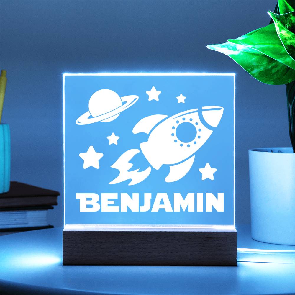 Rocket Personalized Keepsake Night Light