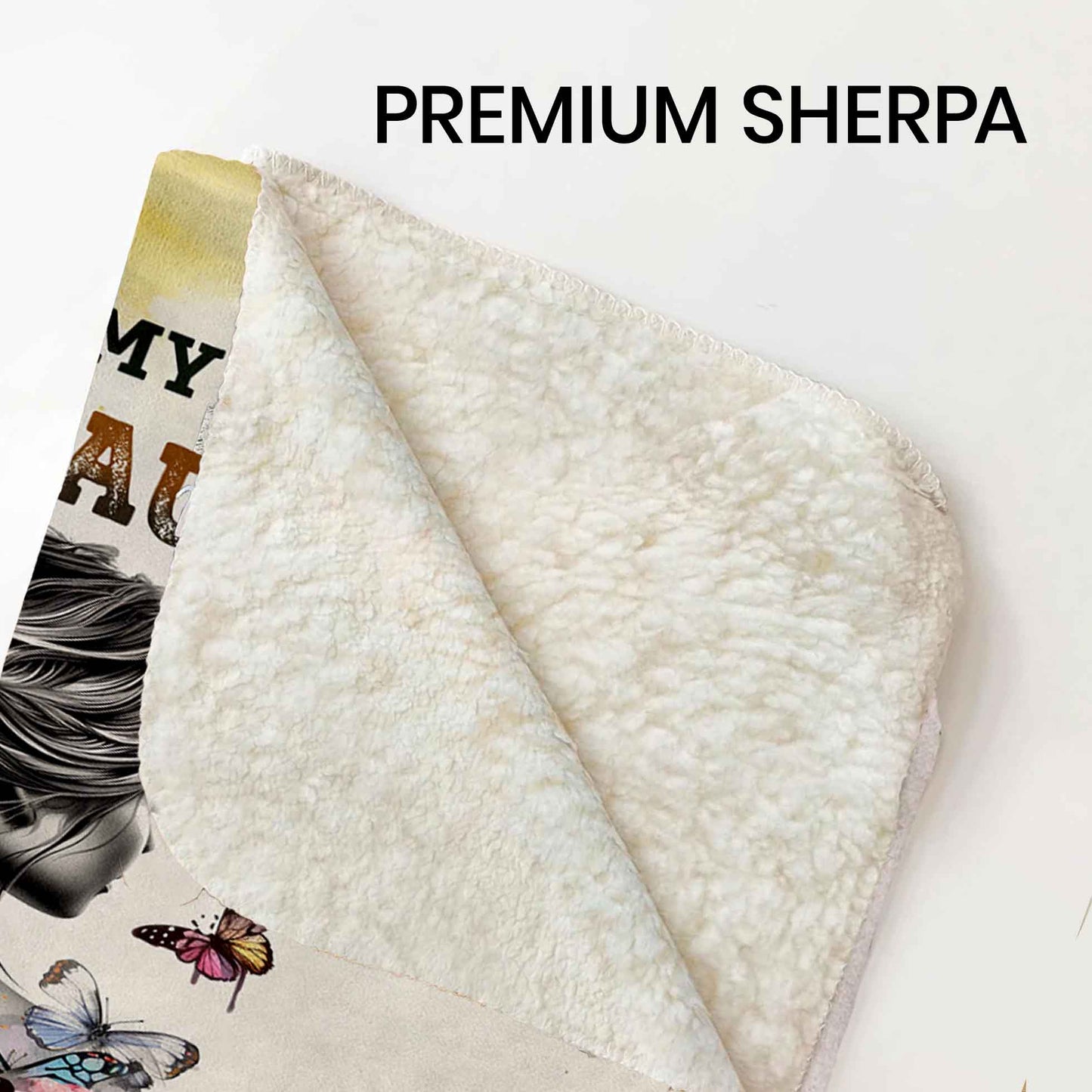 Badass Daughter Sherpa Custom Blanket Gift