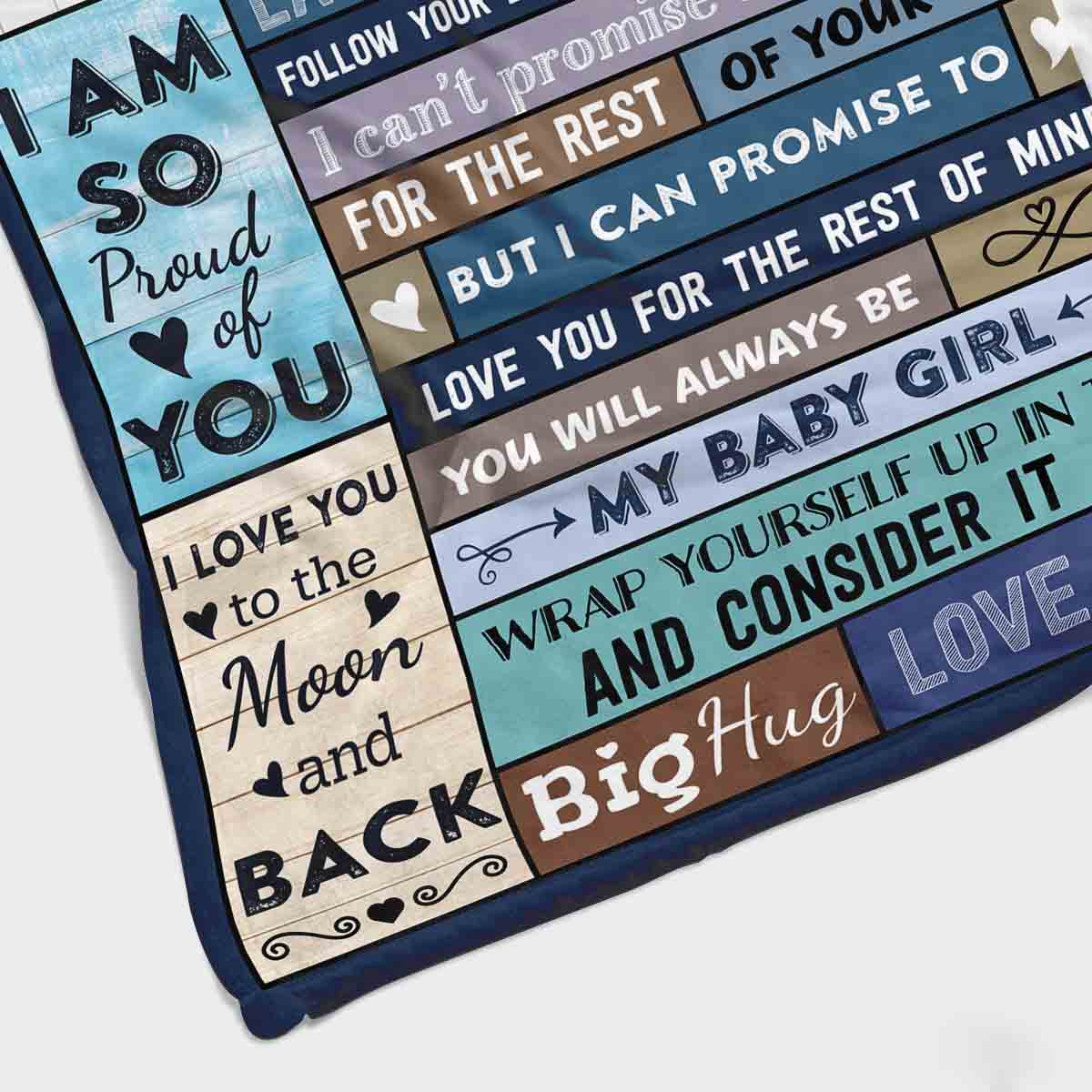 To My Daughter Blanket From Dad