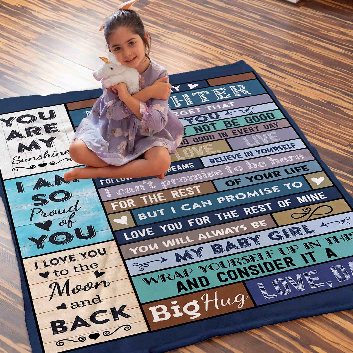 To My Daughter Blanket From Dad