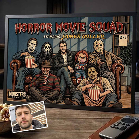 The Horror Squad Custom You and the Villains Comic Cover Wall Art