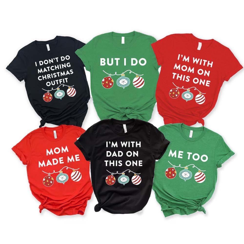 Funny Family Matching Christmas PJs Shirt *SHIRT ONLY*