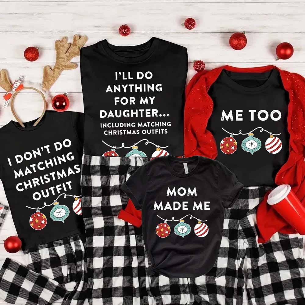 Funny Family Matching Christmas PJs Shirt *SHIRT ONLY*