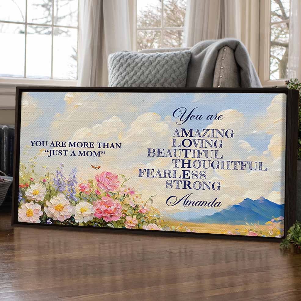 More Than Just A Mom Custom Canvas