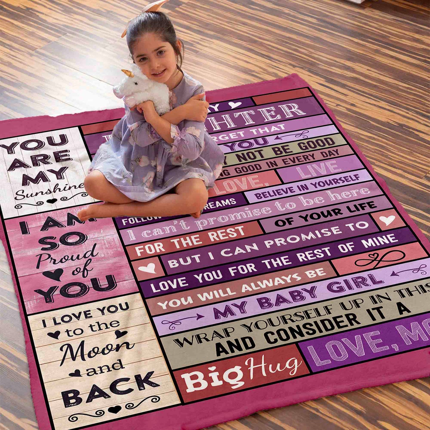 To My Daughter Blanket From Mom