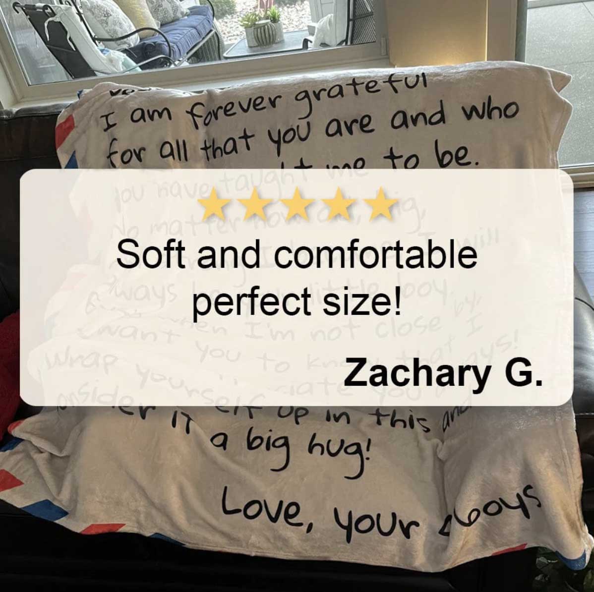 Dear Mom - Personalized Giant Love Letter Blanket