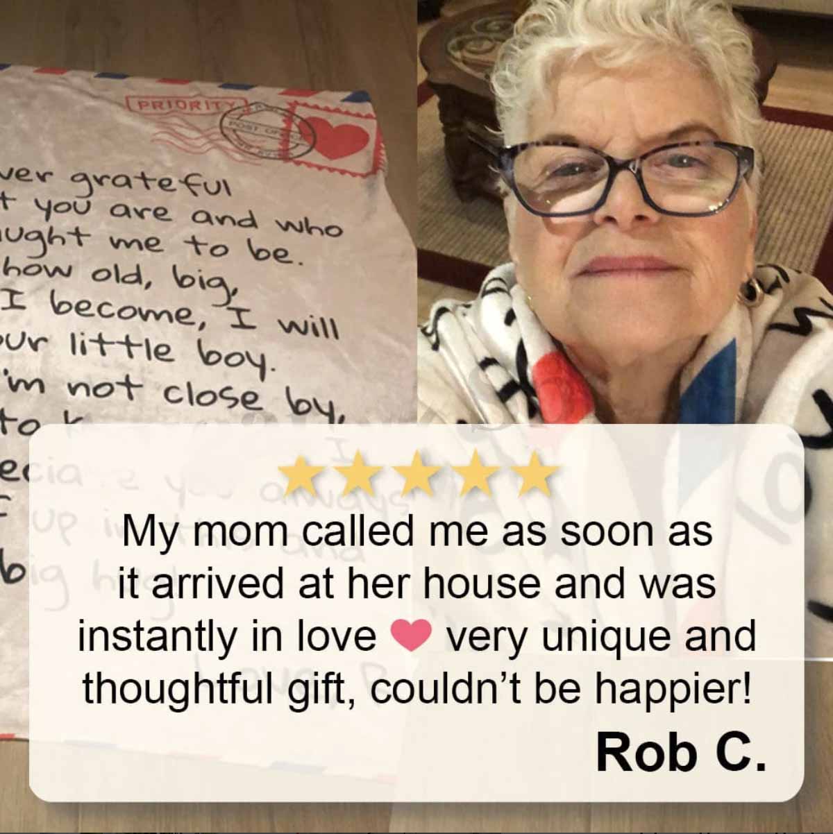 Dear Mom - Personalized Giant Love Letter Blanket