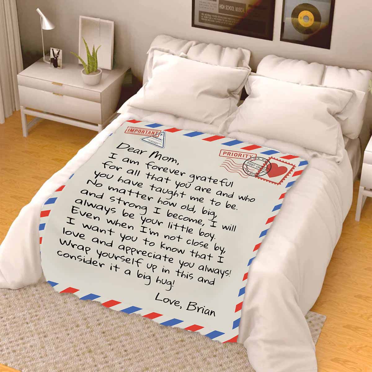 Dear Mom - Personalized Giant Love Letter Blanket