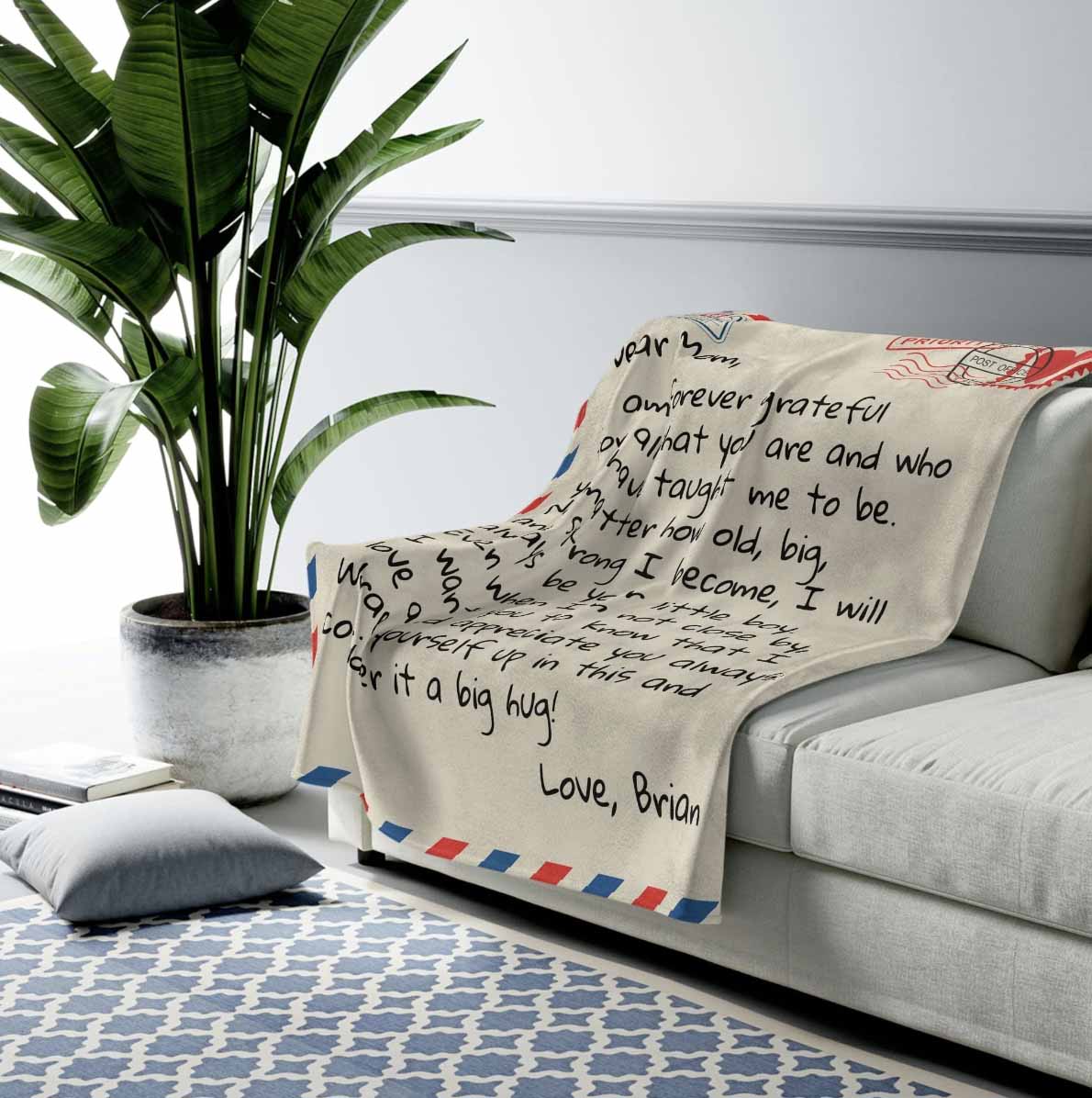 Dear Mom - Personalized Giant Love Letter Blanket