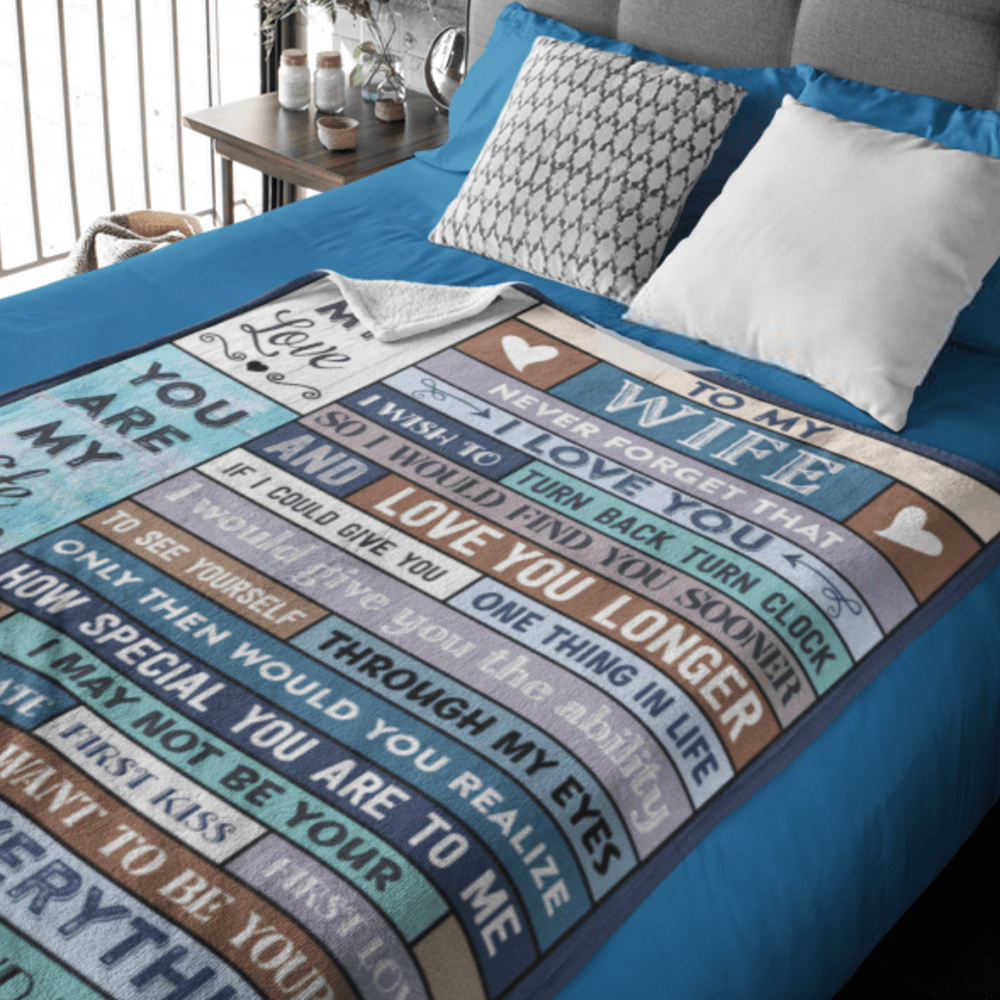 Be Your Last Everything | To My Wife Cozy Blanket
