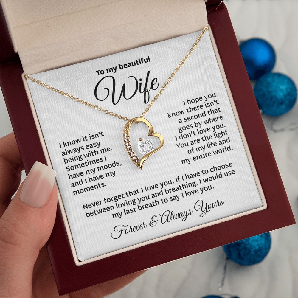 The Light Of My Life | To My Wife Necklace