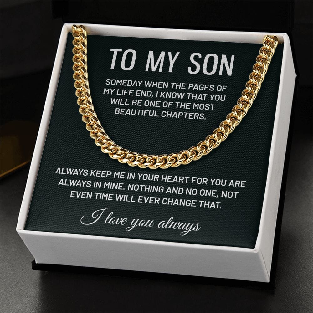 Most Beautiful Chapter | To My Son Cuban Chain