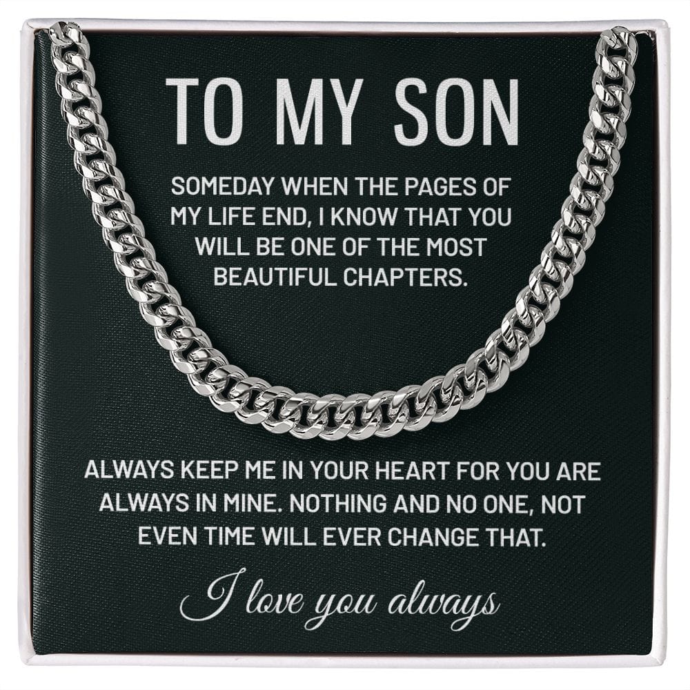 Most Beautiful Chapter | To My Son Cuban Chain