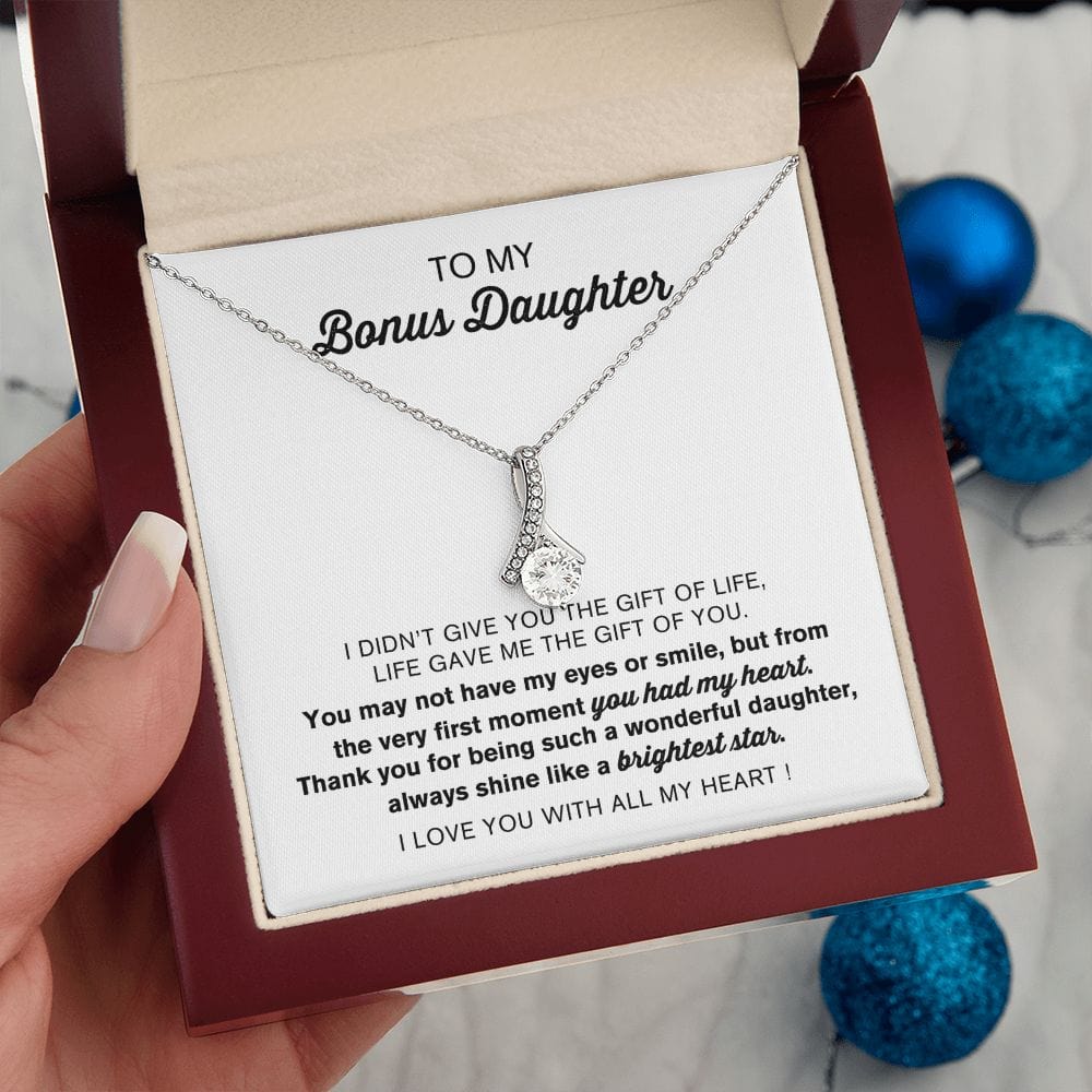 You Had My Heart | To My Bonus Daughter Necklace