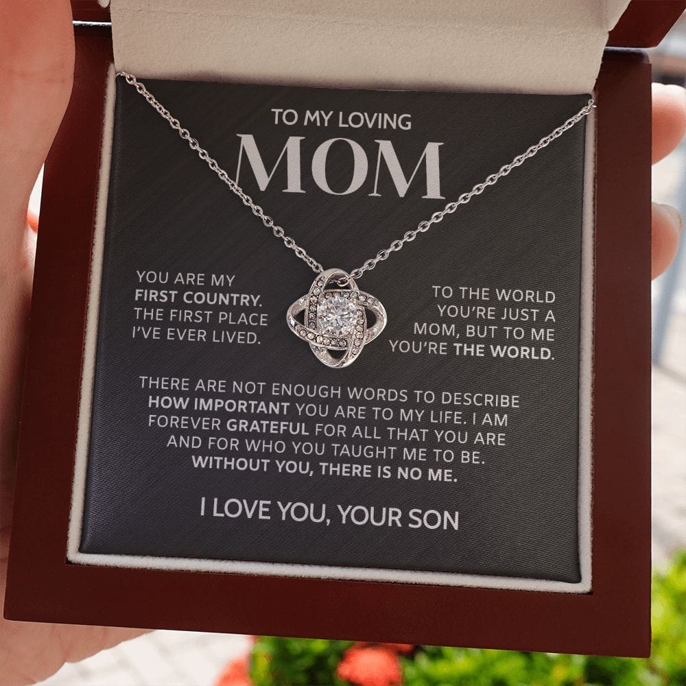 You Are My First Country | To My Mom Necklace