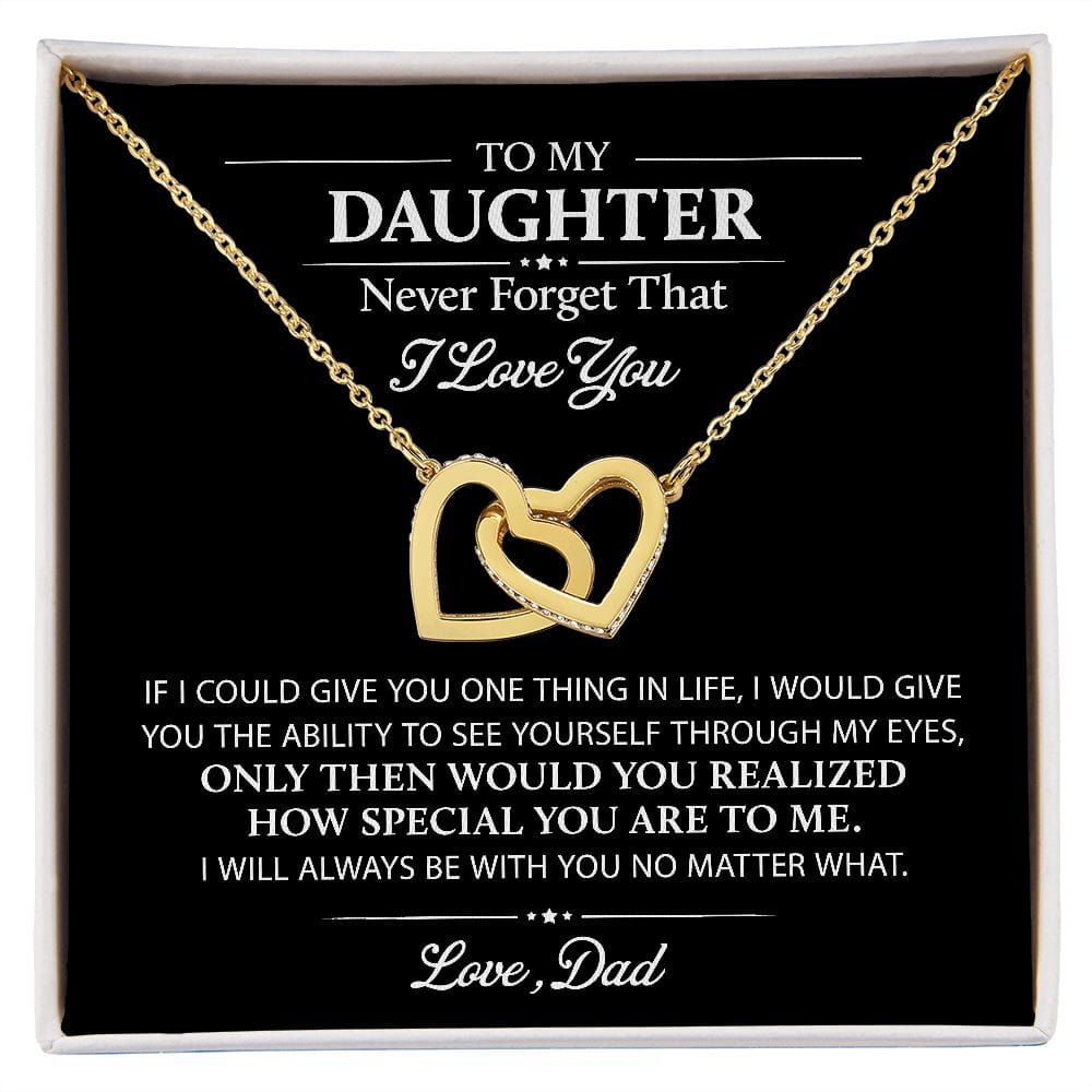 I love deals you daughter necklace