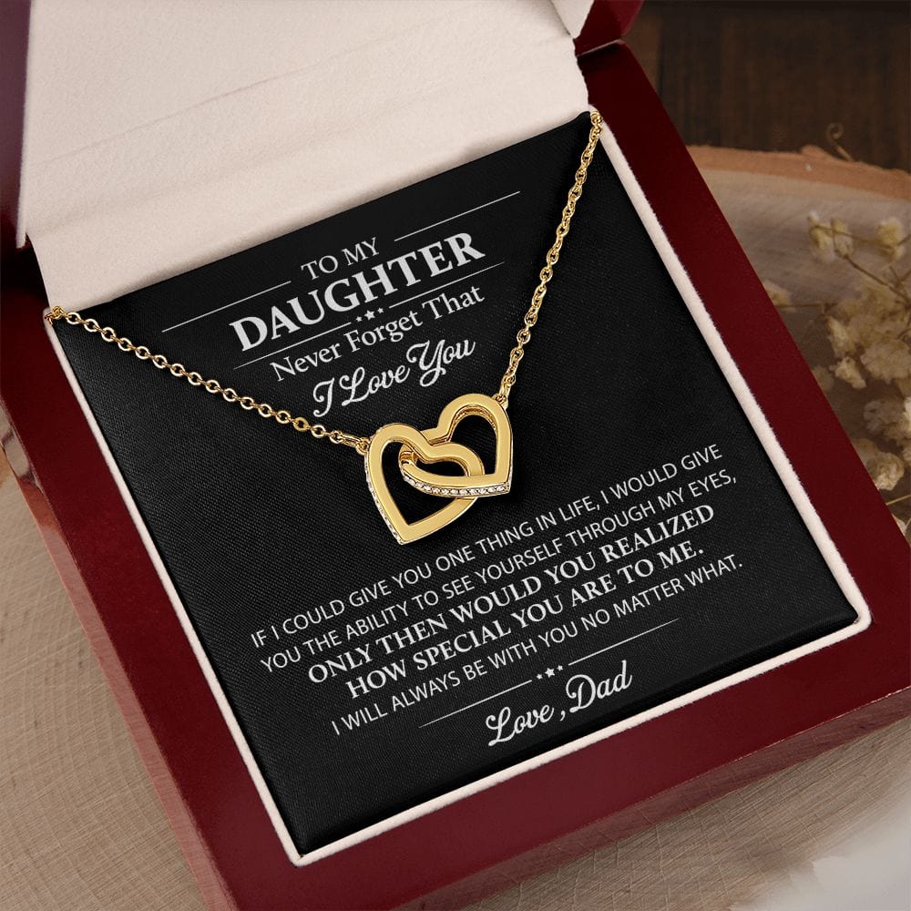 I love you daughter necklace discount