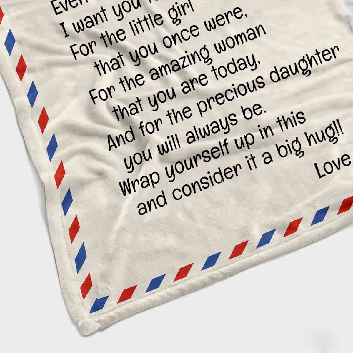 Even when I'm not close by | To My Daughter and Son Letter Blanket
