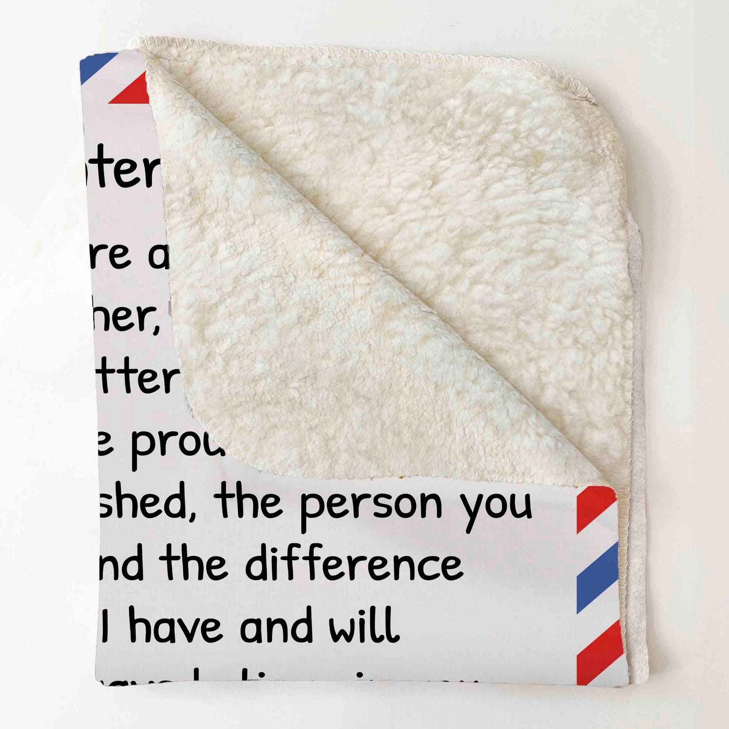 To My Daughter | Premium Mink Sherpa Letter Blanket