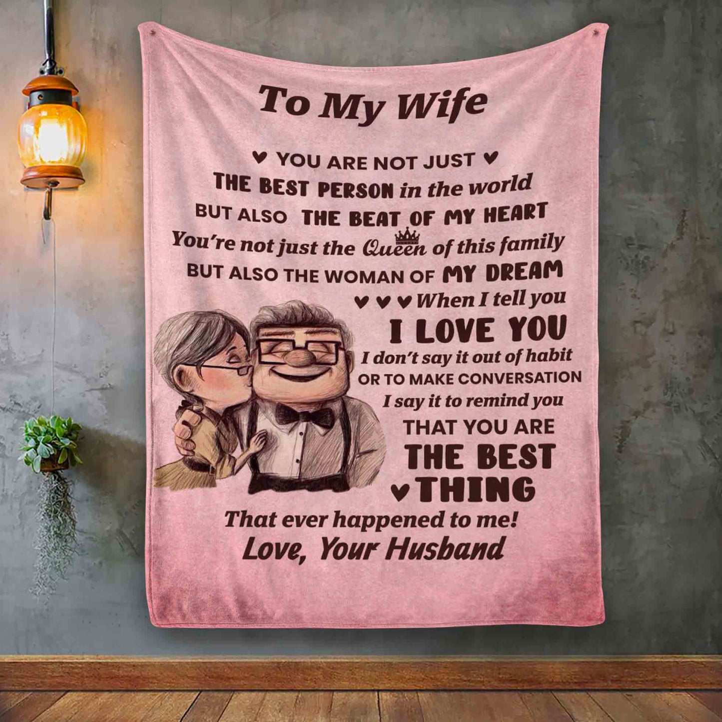 The Best Person In The World | To My Wife Cozy Blanket