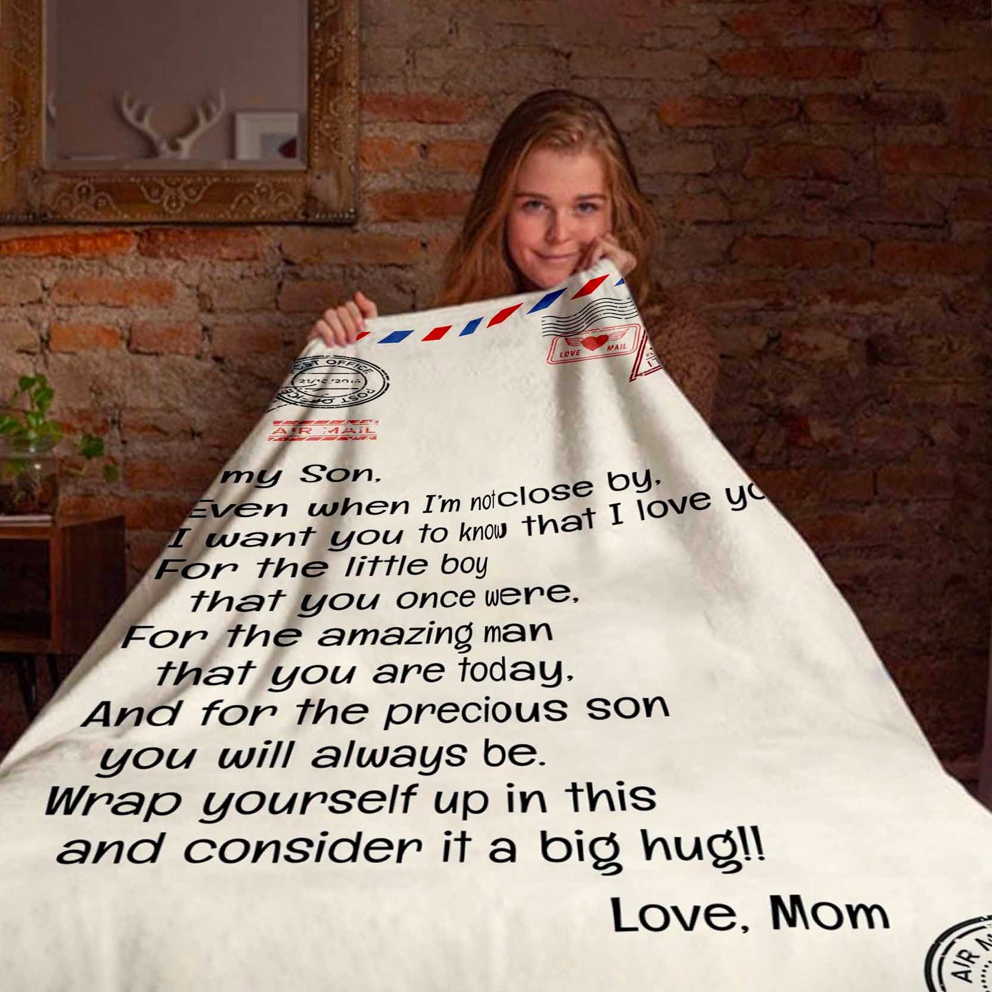 Even when I'm not close by | To My Daughter and Son Letter Blanket