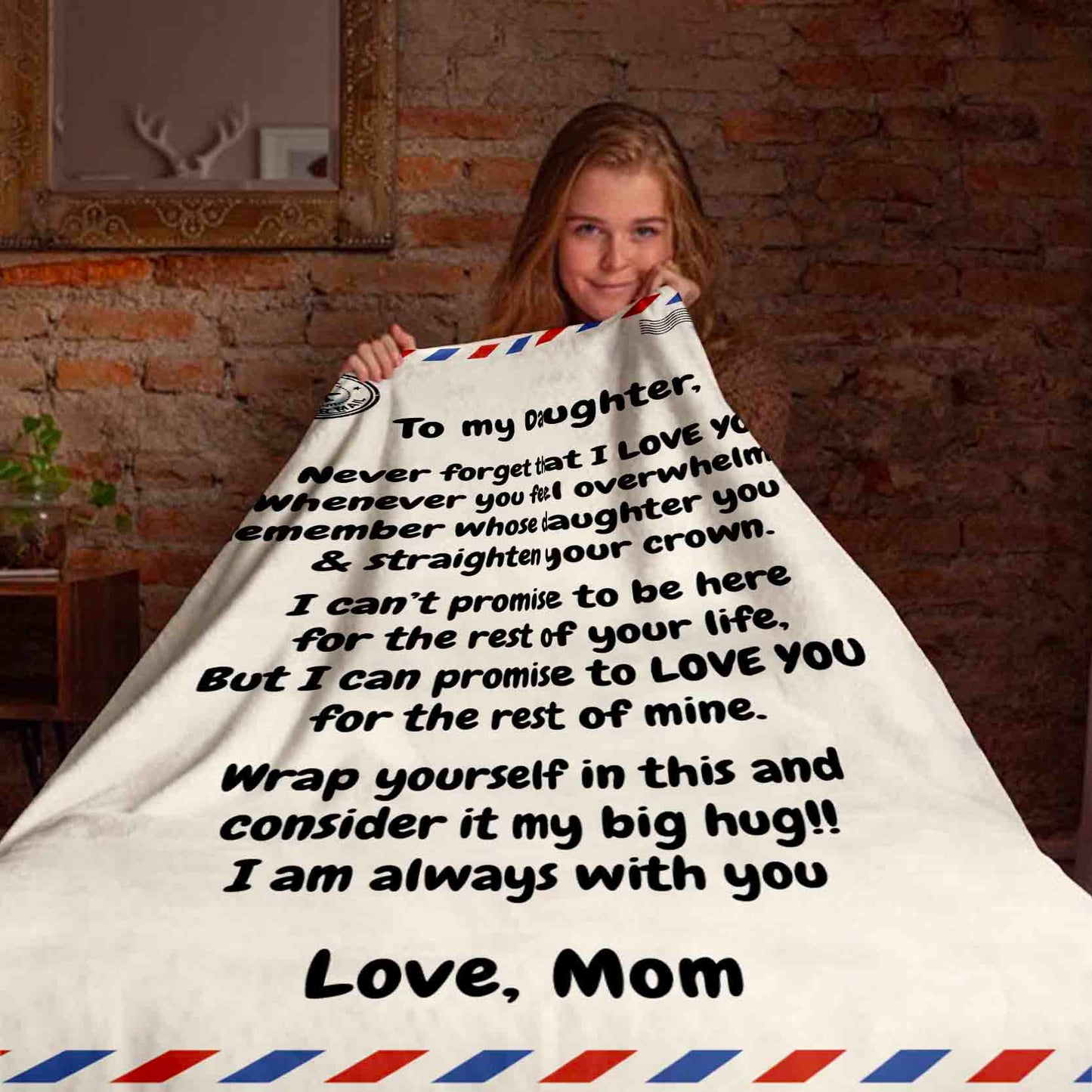 Straighten Your Crown | To My Daughter Blanket