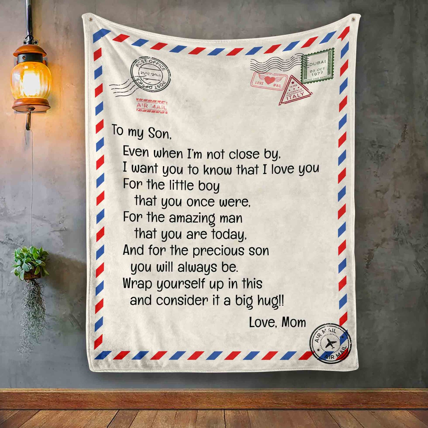 Even when I'm not close by | To My Daughter and Son Letter Blanket