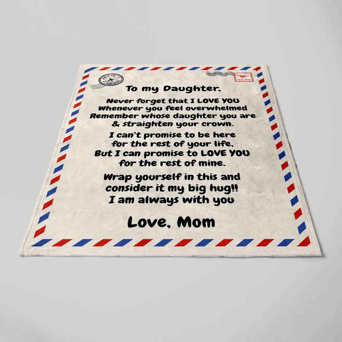 Straighten Your Crown | To My Daughter Blanket