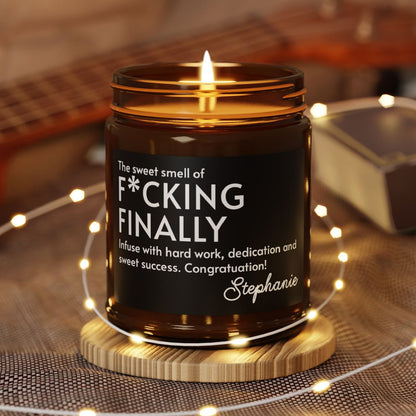 Custom Funny Candle College Graduate Gift Nursing PhD Master's Doctorate Congratulations Gift