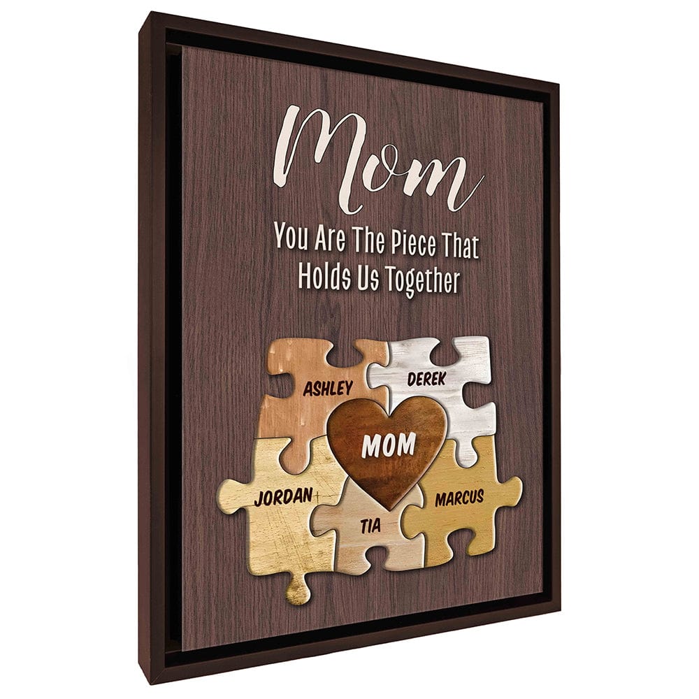 The Piece that Holds Us Together Puzzle Customizable Canvas