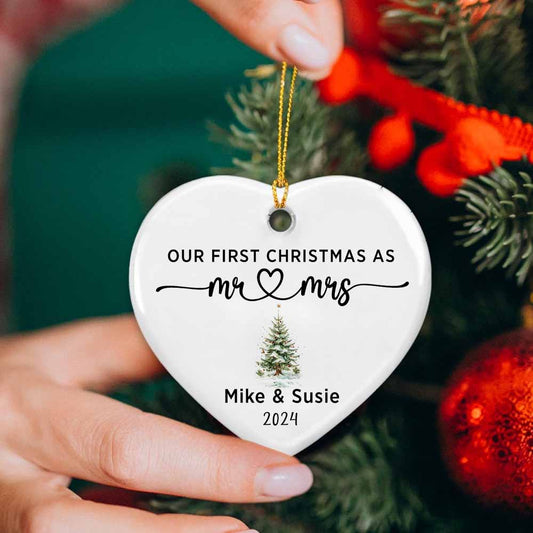 Our 1st Christmas Mr & Mrs Custom Ornament