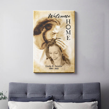 WELCOME HOME | Personalized Sympathy Gifts Memory Photo Gifts with Son of God