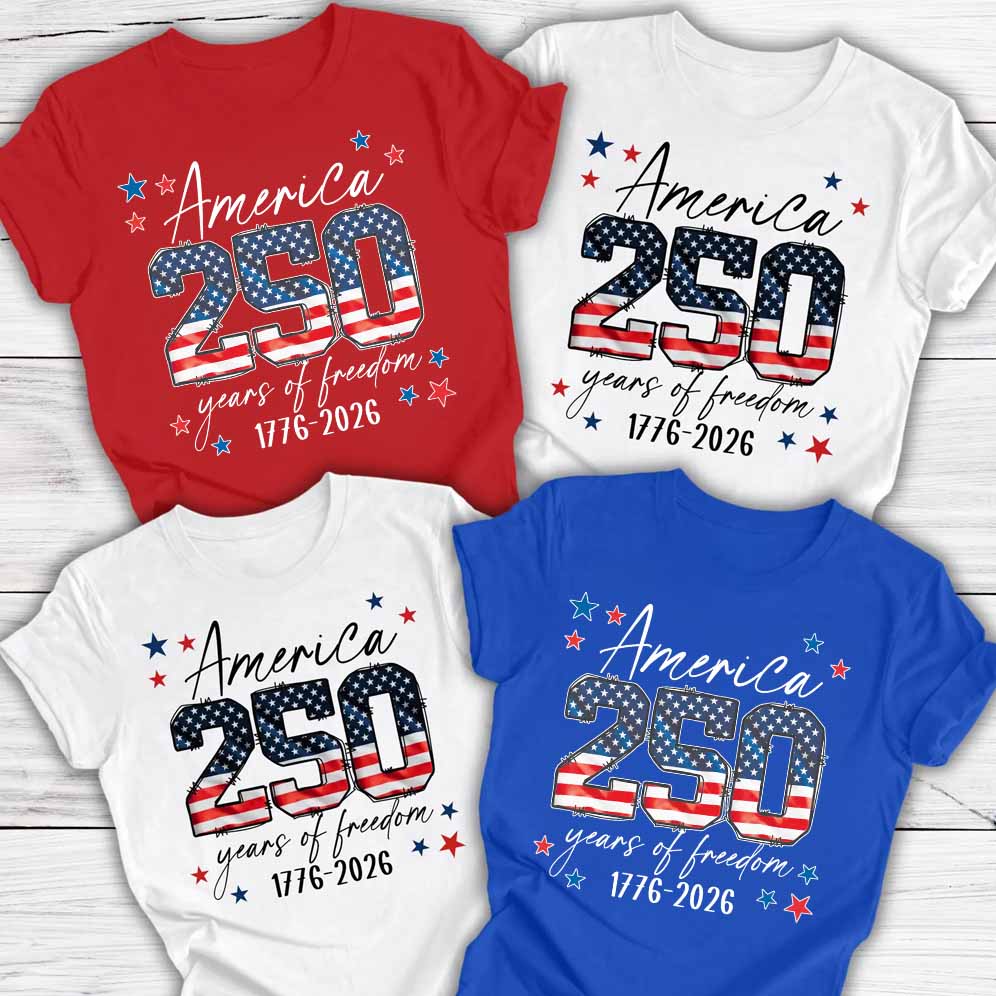 USA 250th Anniversary Matching Family Shirt, 4th July Tee