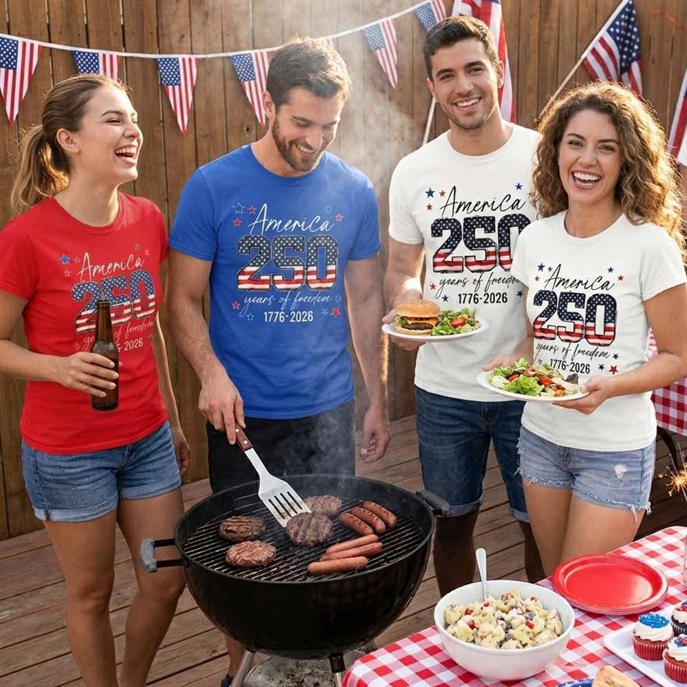 USA 250th Anniversary Matching Family Shirt, 4th July Tee