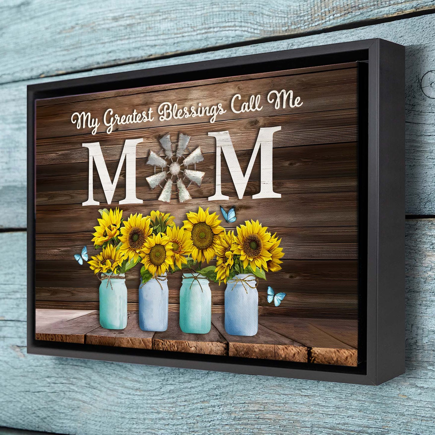 My Greatest Blessings Call Me Mom Custom Names Canvas