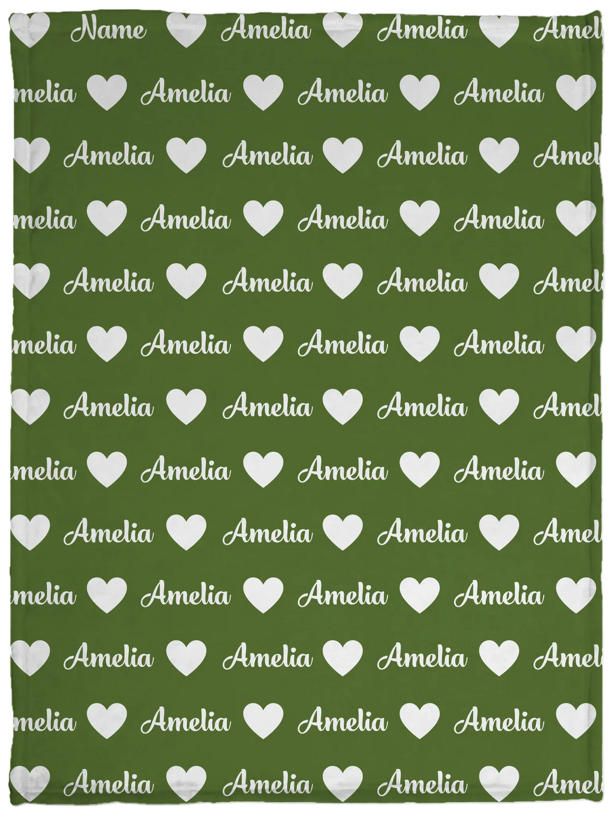 Custom Kids Name Cosy Holiday Plush Blanket