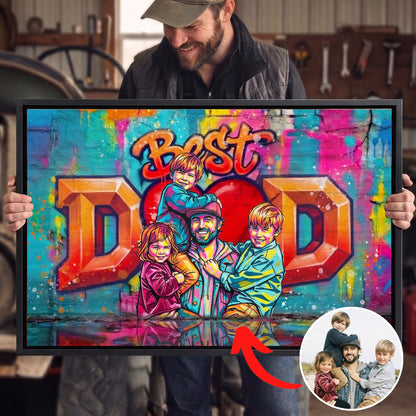 Graffiti Art for Mom and Dad Premium Canvas and Poster